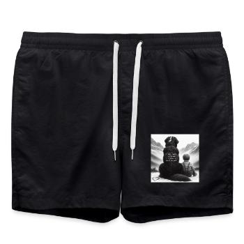 Bouvier bernois - Short de bain - noir - Devant - AI Model Male 185 light (185cm)