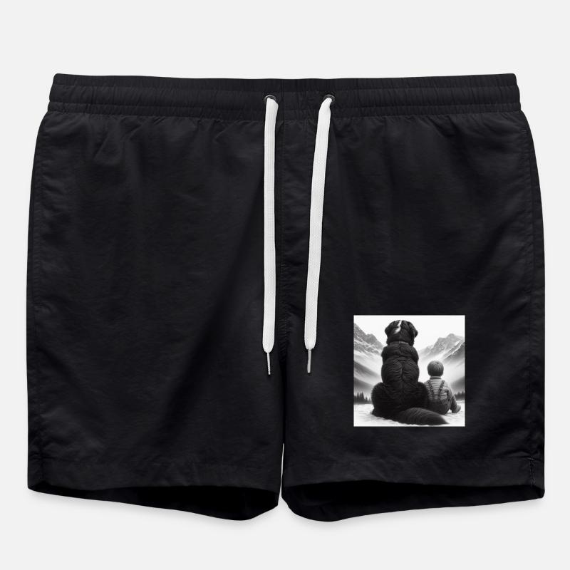 Berner Sennenhund - Badeshorts - Schwarz