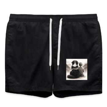Bouvier bernois - Short de bain - noir - Devant - AI Model Male 185 light (185cm)