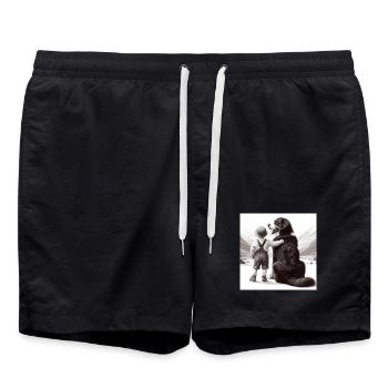 Bouvier bernois - Short de bain - noir - Devant - AI Model Male 185 light (185cm)
