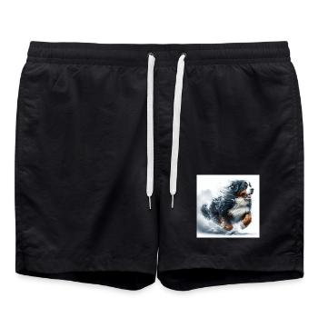 Bouvier bernois - Short de bain - noir - Devant - AI Model Male 185 light (185cm)