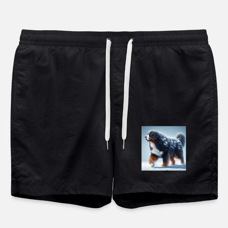 Berner Sennenhund - Badeshorts - Schwarz