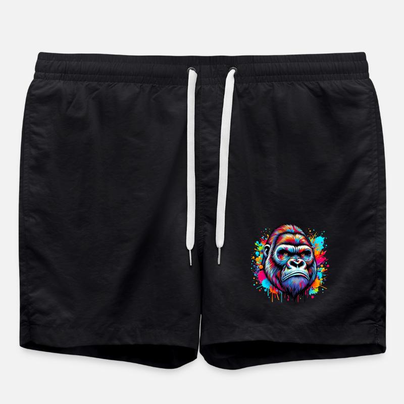 Gorilla - Swim Trunks - black