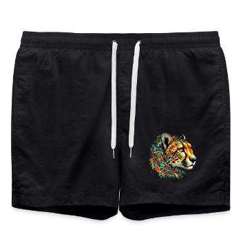 Guépard - Short de bain - noir - Devant - AI Model Male 185 light (185cm)