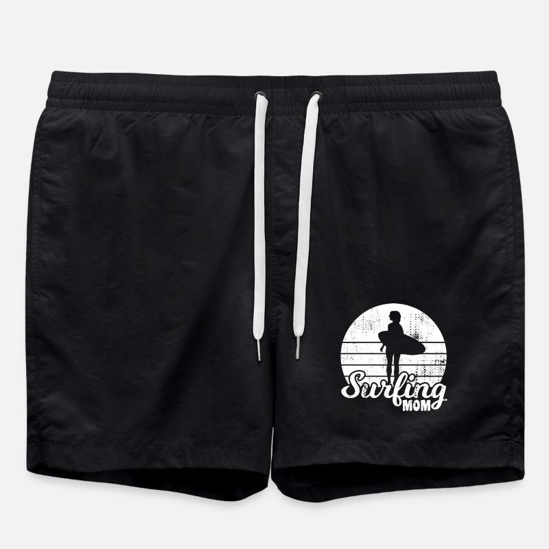 Surfer Mom - Swim Trunks - black