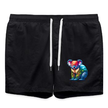 Koala - Badeshorts - Schwarz - Vorne - AI Model Male 185 light (185cm)