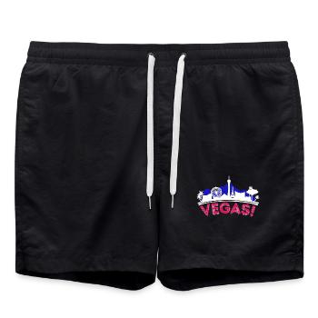 Poker Casino Royal Flush Jeu de cartes Vegas Jeux d’argent - Short de bain - noir - Devant - AI Model Male 185 light (185cm)