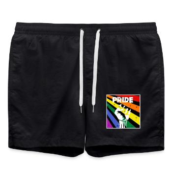 ORGUEIL - Short de bain - noir - Devant - AI Model Male 185 light (185cm)