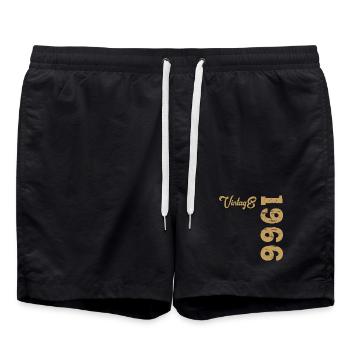 Vintage 1966 - Swim Trunks - black - Front - AI Model Male 185 light (185cm)