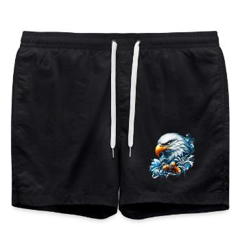 Aigle - Short de bain - noir - Devant - AI Model Male 185 light (185cm)