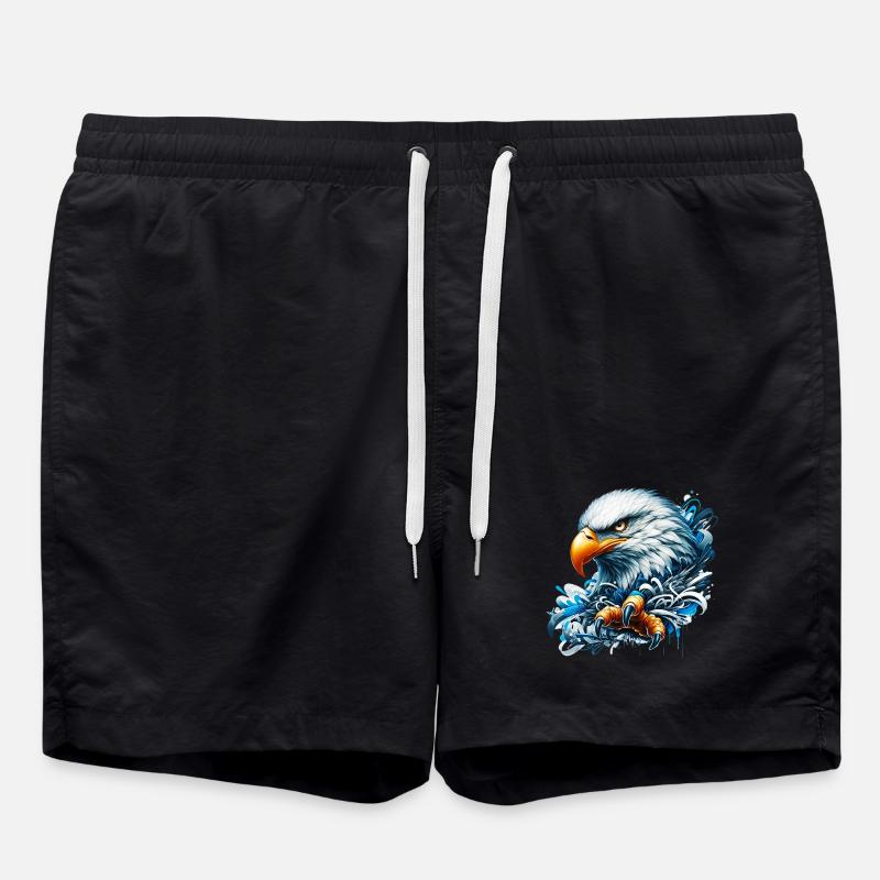 Adler - Badeshorts - Schwarz