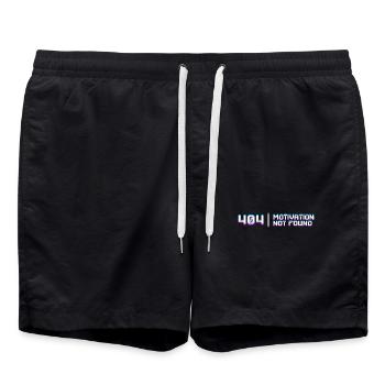 Developer Coden Skripting Lustige Sprüche Debug - Badeshorts - Schwarz - Vorne - AI Model Male 185 light (185cm)