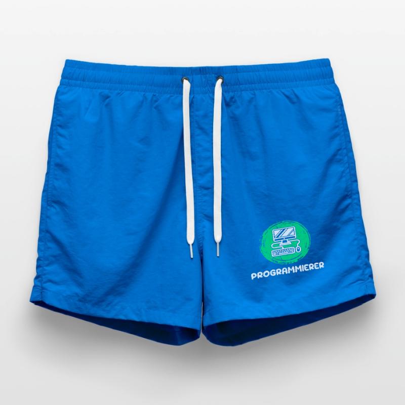 Computer Freak Scripting Developer Programmer Swim Trunks