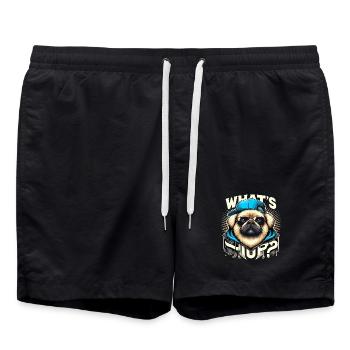 Pekingese What's Up Lion Dog Dog Gift - Swim Trunks - black - Front - AI Model Male 185 light (185cm)