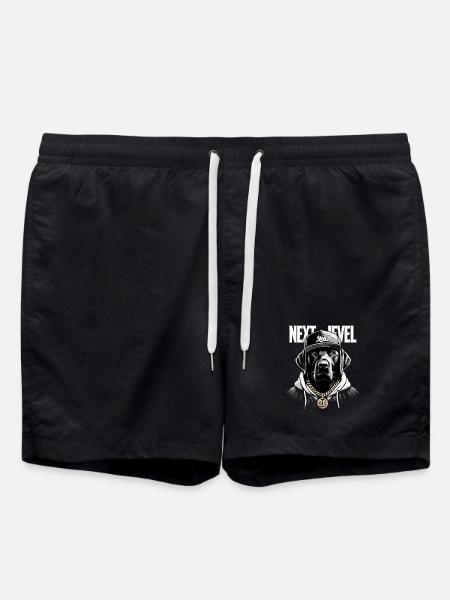 Cadeau pour chien labrador noir Next Level - Short de bain - noir