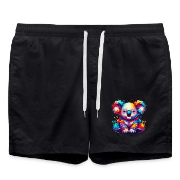 Koala - Swim Trunks - black - Front - AI Model Male 185 light (185cm)