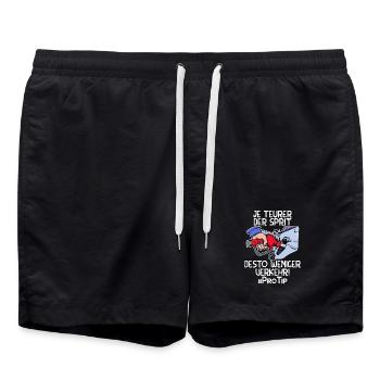Ravitaillement en carburant Essence Diesel Déclaration Pompe à carburant Électricité - Short de bain - noir - Devant - AI Model Male 185 light (185cm)