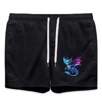 Dragon - Swim Trunks - black - Front - AI Model Male 185 light (185cm)