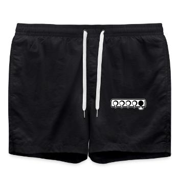 Vacances au ski Neige Glace froide Sports d’hiver Saison d’hiver - Short de bain - noir - Devant - AI Model Male 185 light (185cm)