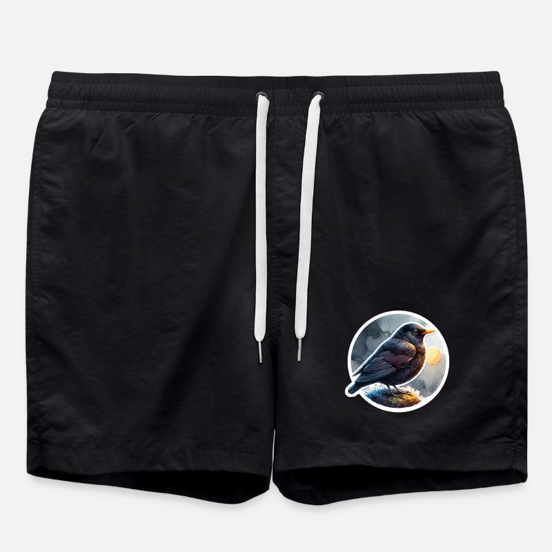Amsel - Badeshorts - Schwarz