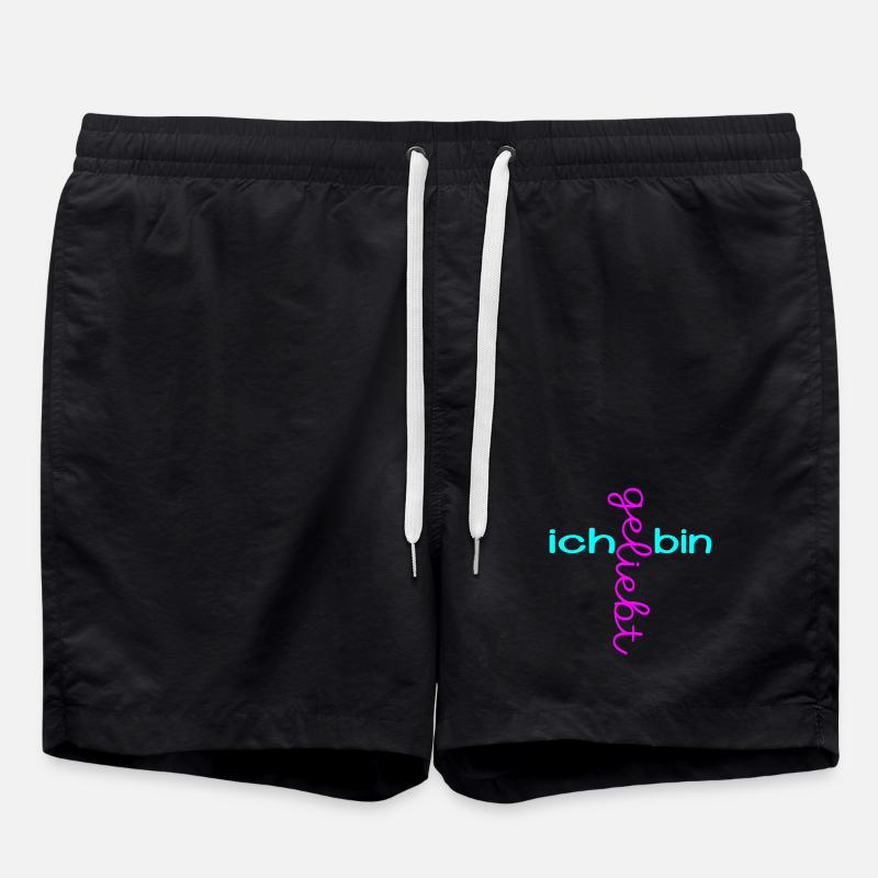 CHRISTLICHER GLAUBE ICH BIN GELIEBT - Badeshorts - Schwarz