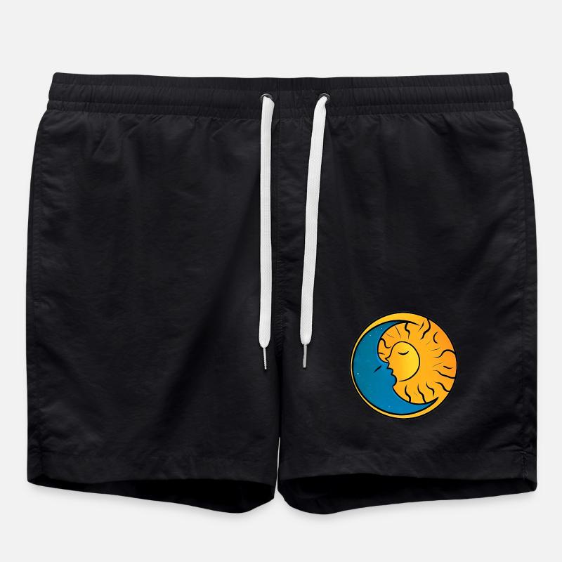 Sonne und Mond - Badeshorts - Schwarz