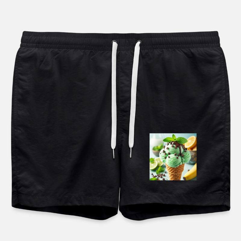 Glace à la menthe - Short de bain - noir