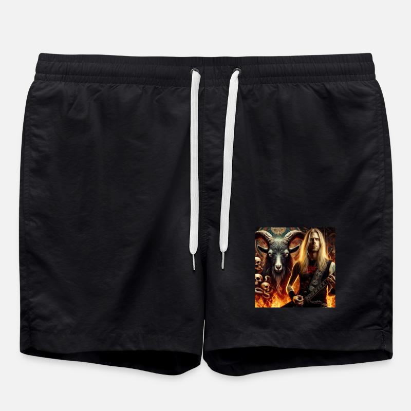 Infernal-Gitarrist - Badeshorts - Schwarz