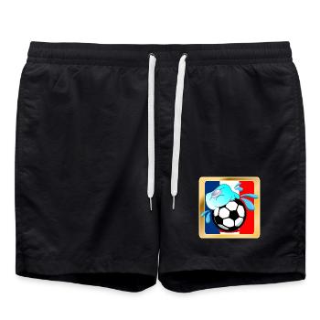 France Été Football - Short de bain - noir - Devant - AI Model Male 185 light (185cm)