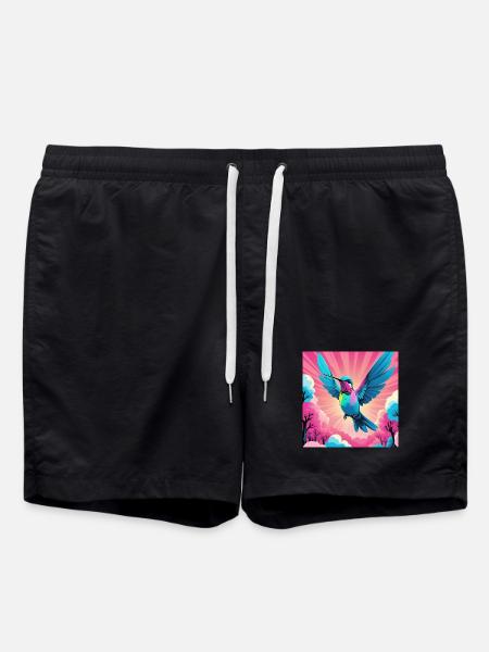 Hummingbird - Swim Trunks - black