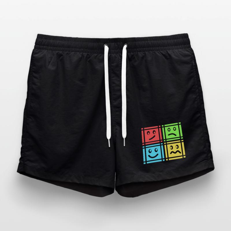 Geometric Patterns Swim Trunks