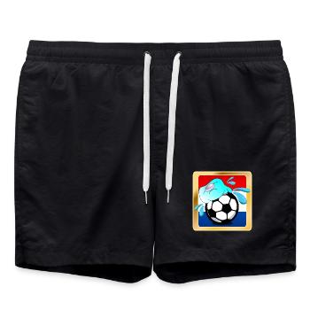 HOLLAND - FOOTBALL HOT SUMMER NETHERLANDS - Swim Trunks - black - Front - AI Model Male 185 light (185cm)