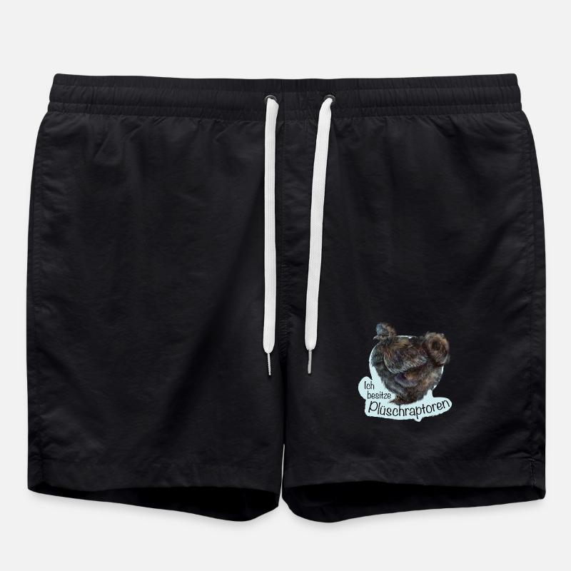 Les rapaces en peluche - Short de bain - noir