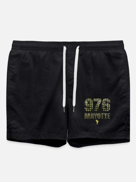 T SHIRT 976 MAYOTTE - Short de bain - noir