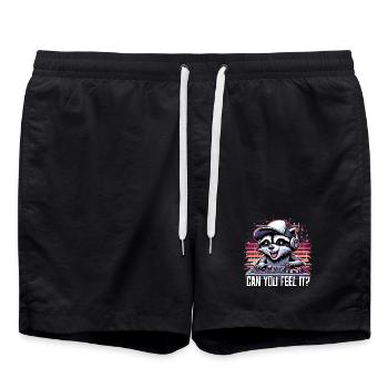 Guard Bear DJ Can You Feel It Music Gift - Swim Trunks - black - Front - AI Model Male 185 light (185cm)