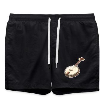 Banjo Graphics - Swim Trunks - black - Front - AI Model Male 185 light (185cm)