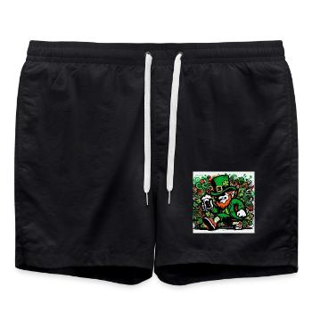 Leprechaun Ireland - Swim Trunks - black - Front - AI Model Male 185 light (185cm)