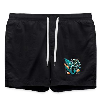 Cadeau d’astronaute d’escalade de bloc - Short de bain - noir - Devant - AI Model Male 185 light (185cm)