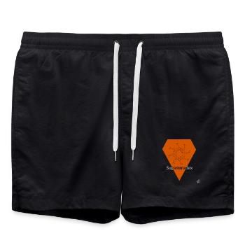 Sugammadex - Badeshorts - Schwarz - Vorne - AI Model Male 185 light (185cm)