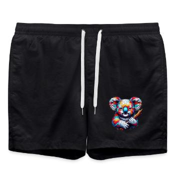 Koala - Swim Trunks - black - Front - AI Model Male 185 light (185cm)