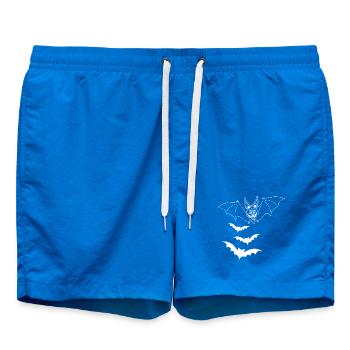 Weiße Vampirfledermaus - Badeshorts - Cobalt blue - Vorne
