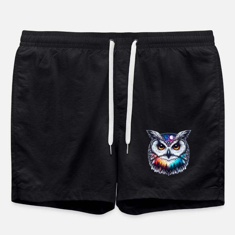 Owl - Swim Trunks - black