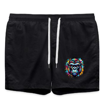Gorilla - Badeshorts - Schwarz - Vorne - AI Model Male 185 light (185cm)