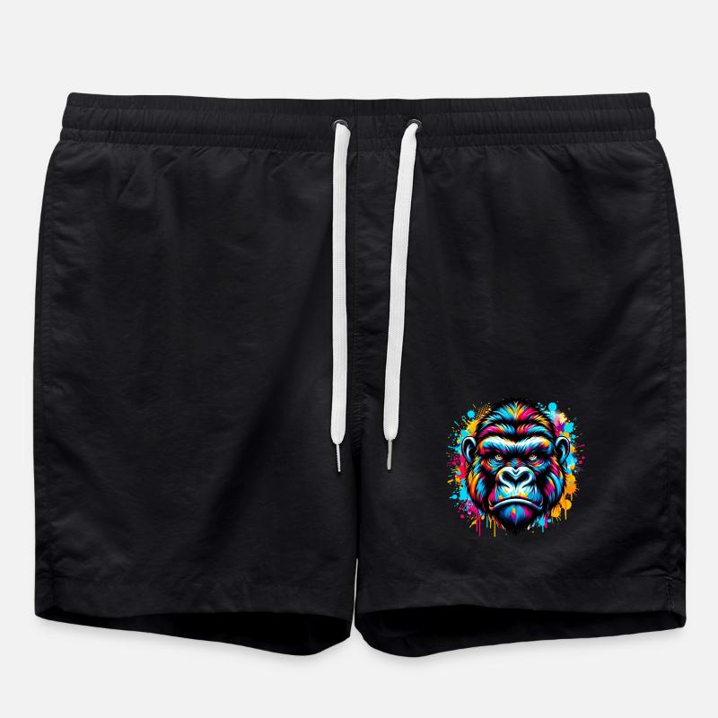 Gorilla - Swim Trunks - black