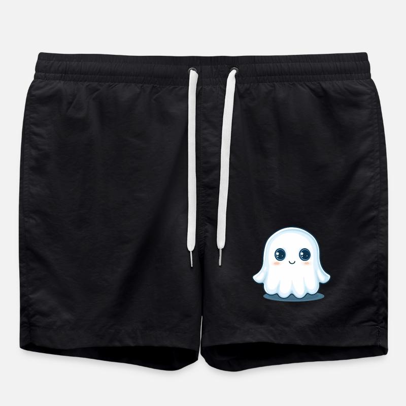 Niedlicher Geist - Badeshorts - Schwarz