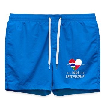 100 % amitié entre la Gambie et la Pologne - Short de bain - cobalt blue - Devant