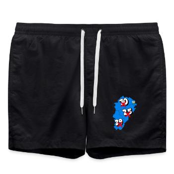 Région franche comté - Short de bain - noir - Devant - AI Model Male 185 light (185cm)