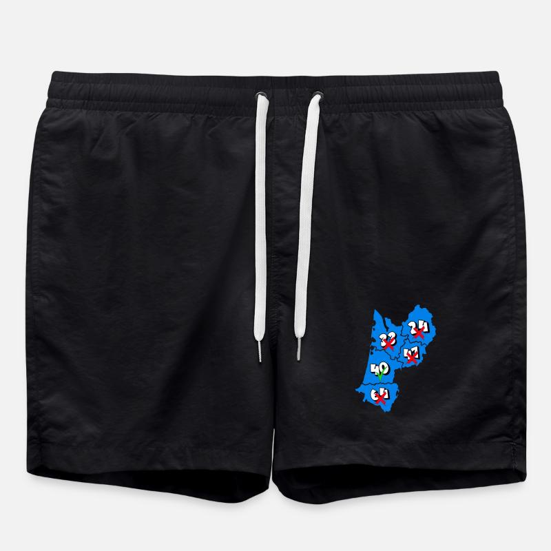 Région Aquitaine - Short de bain - noir