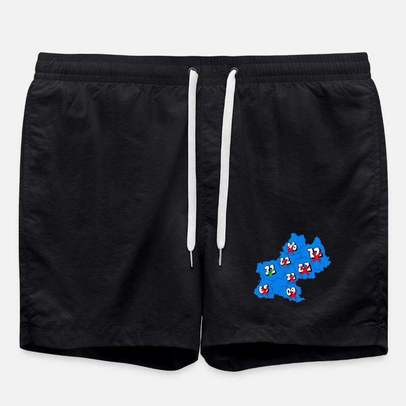 Midi-Pyrénées Region - Swim Trunks - black