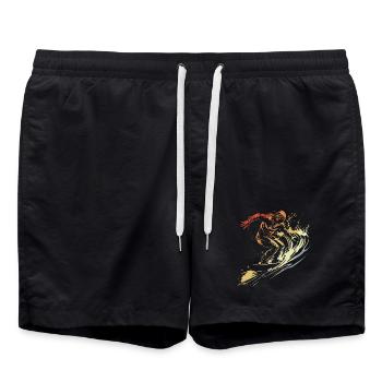 Surfing Vintage - Swim Trunks - black - Front - AI Model Male 185 light (185cm)